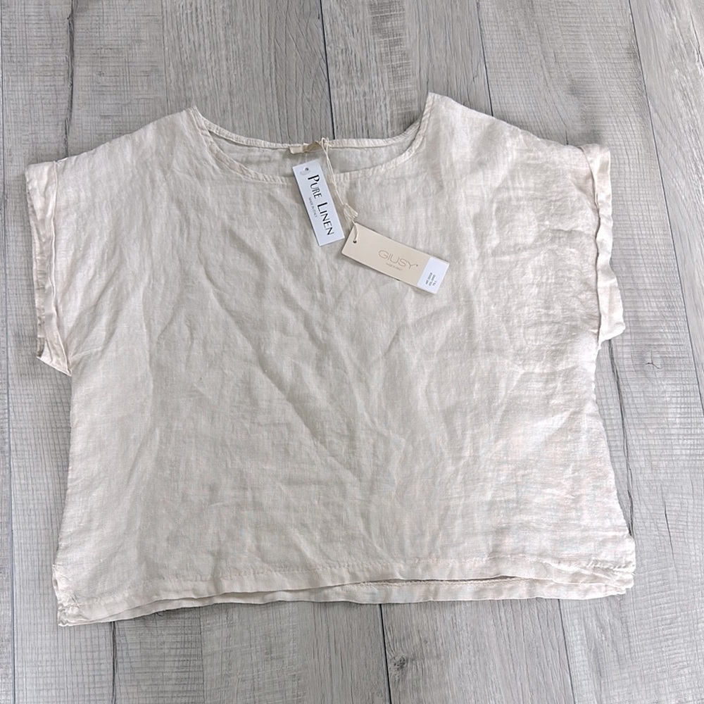 Natural Linen Women's Top
